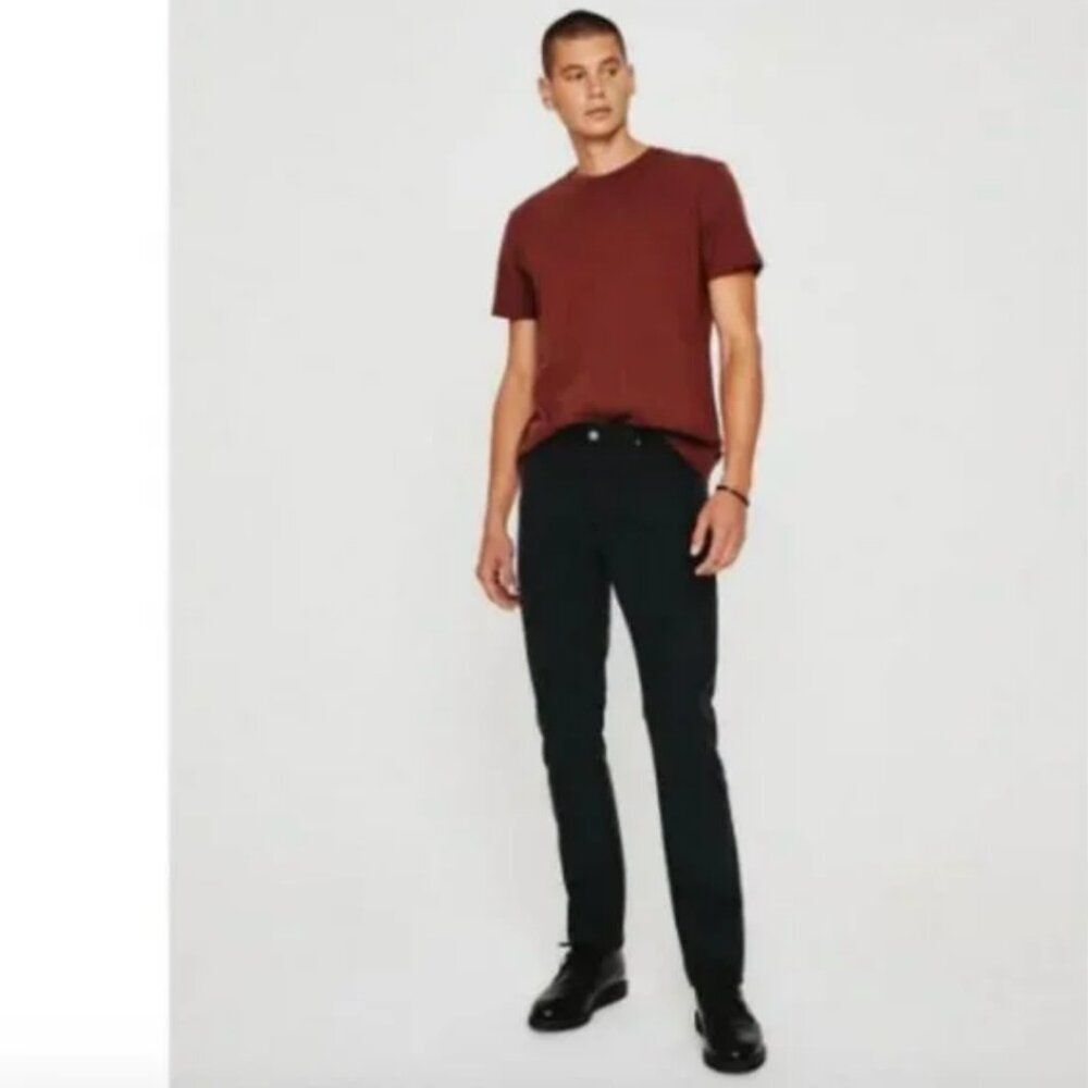 AG Adriano Goldschmied Men's Everett Straight Slim Black Size 40 x 32